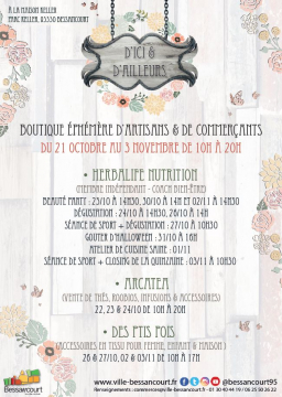 Affiche boutique éphémère