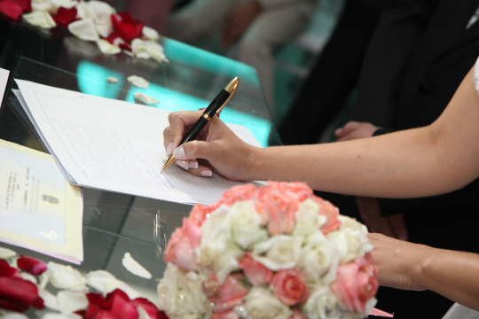 signature mariage 