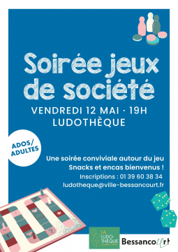 Soirée jeux de société