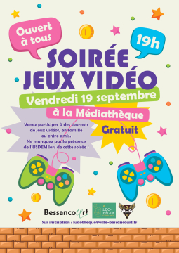affiche soiree jeux video