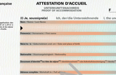 Attestation d'accueil